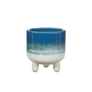 Image of Sass & Belle Mojave Glaze Blue Planter