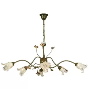 Image of Luchter Multi Arm Pendant Ceiling Light Rust