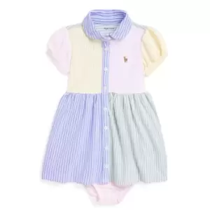 Image of Polo Ralph Lauren Stripe Shirtdress & Bloomer - Blue