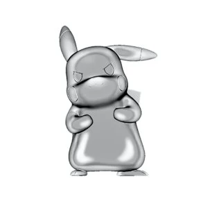 Image of Silver Pikachu (Pokemon) 3" Select Limited Edition Battle Figure
