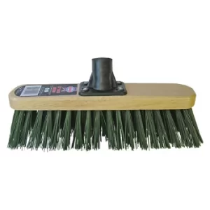 Image of Stiff Green Broom Head 300mm (12in) Threaded Socket FAIBRSTIF12R