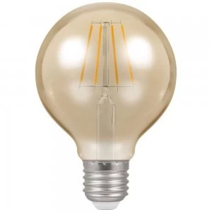 Image of Crompton LED Globe G80 ES E27 Filament Antique 5W Dimmable - Extra Warm White