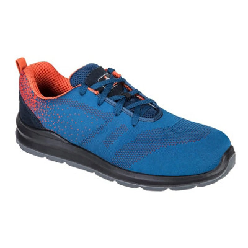 Image of Portwest Steelite Aire Steel Toe Cap Trainers FT25BLO46 Colour: Blue / Orange