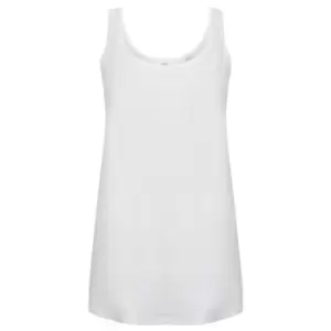 Image of Skinni Fit Womens/Ladies Slounge Vest (M) (White)