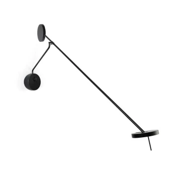 Image of Grok Invisible - LED Wall Reading Light Matt Blac Touch dimmer 765lm 2700K