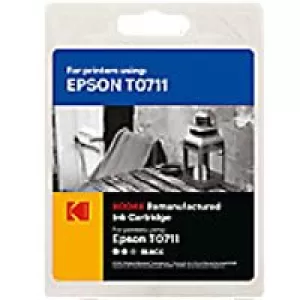 Image of Kodak Epson Cheetah T0711 Black Ink Cartridge