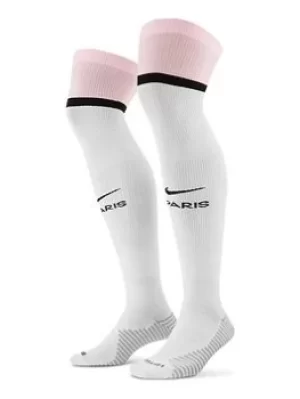 Image of Nike Psg Jordan 21/22 3rd Sock, White, Size S, Men