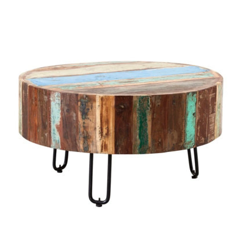 Image of Indian Hub Coastal Drum Coffee Table