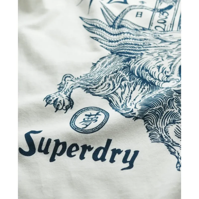 Image of Superdry T-Shirt Superdry Tokyo Narrative Blanc Male L
