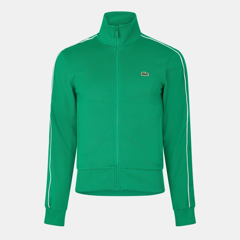 Image of Lacoste Mens Fine Knit Crew Neck Jumper Fluorine Green male XS