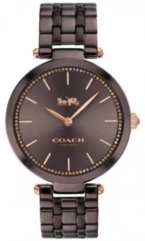 Image of Coach Womens Park Black/Brown Steel Bracelet Brown Watch