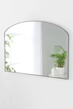 Image of Minimal arched mirror Silver 71(w) x 49cm(h)