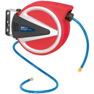 Image of Sealey Retractable Air Line Hose Reel 8mm 8m