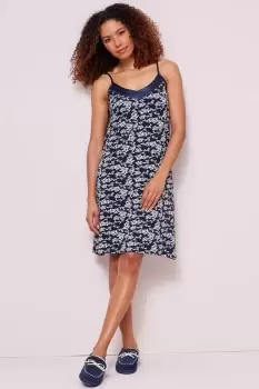 Image of Satin Trim Nightdress