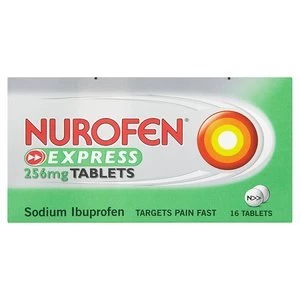 Image of Nurofen Express Ibuprofen 256mg Tablets 16s