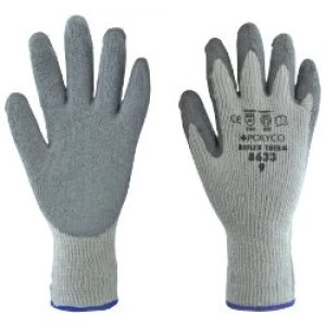 Image of Polyco Gloves Latex Size 8 Grey