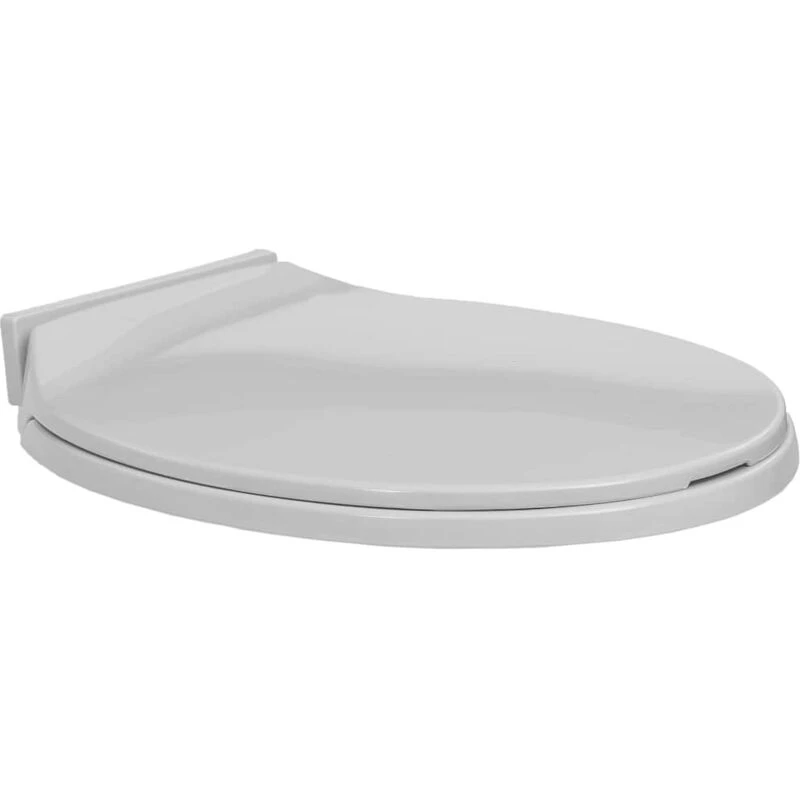 Image of VIDAXL Soft-Close Toilet Seat Light Grey Oval Vidaxl 8719883818689