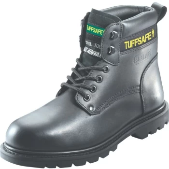 Image of BBB02 Welted Mens Black Safety Boots - Size 8 - Tuffsafe