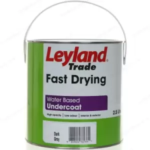 Image of Leyland Trade Fast Drying Undercoat Paint, 2.5L, Brilliant White