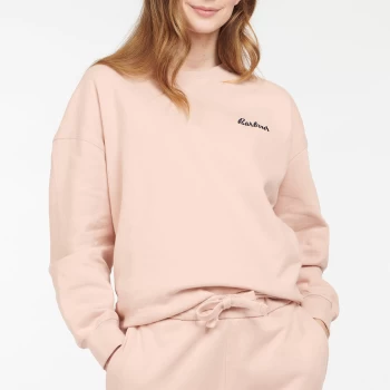 Image of Barbour Womens Rosie Relaxed Lounge Crew - Rose Tan - S