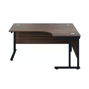 Image of Jemini Radial Right Hand Double Upright Cantilever Desk