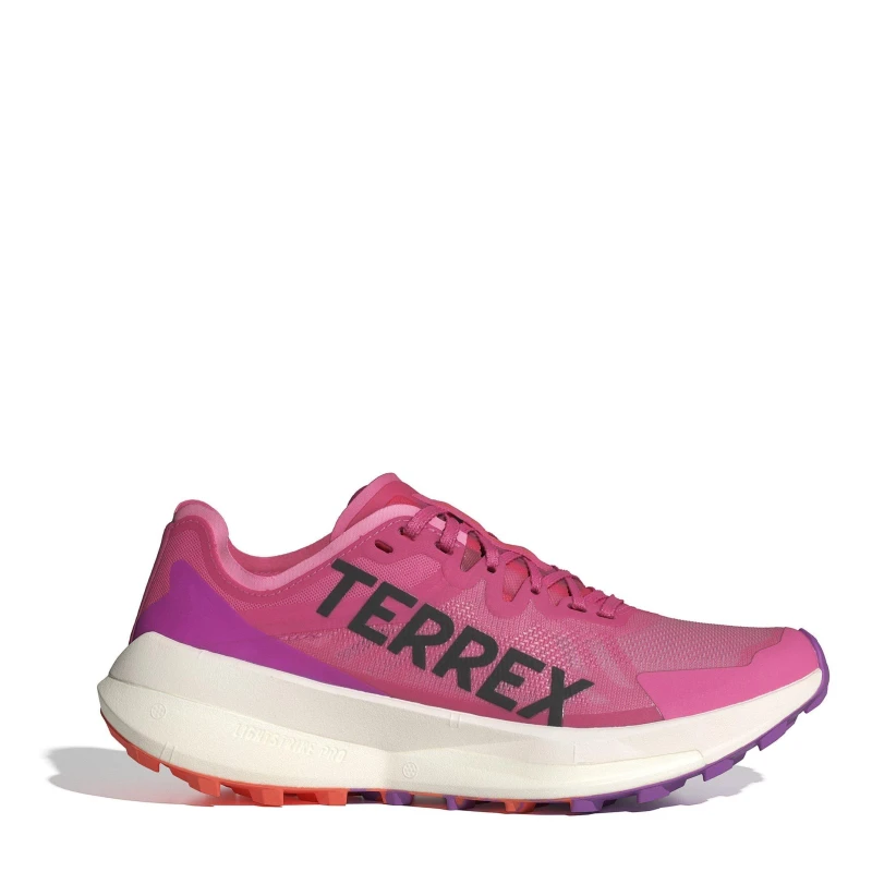 Image of adidas Terrex Agravic Speed Trail Running Shoes Womens - Pink Pink 5