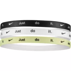 Image of Nike Printed Headband 3 Pack Lime Ice