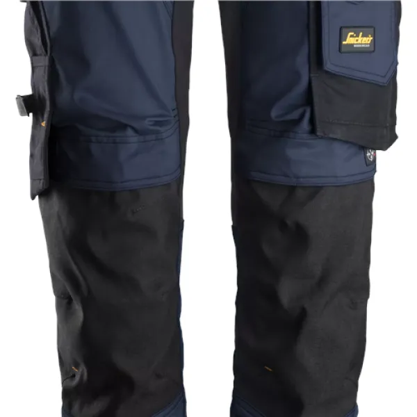 Image of Snickers AllroundWork Stretch Trousers - Navy/Black - 46