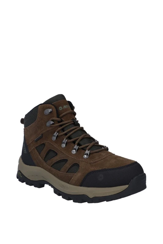 Image of Hi Tec Mens Bandera Expedition Hi Walking Boots UK Size 9 (EU 43) Smokey Brown Khaki HIT171-BROKHA-9