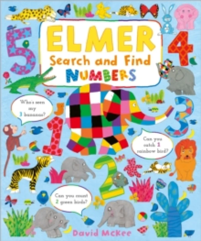Image of Elmer Search and Find Numbers Board book