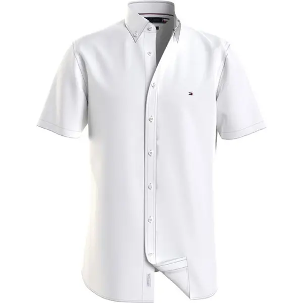 Image of Tommy Hilfiger 1985 Flex Oxford Rf Shirt S/S - White 3XL