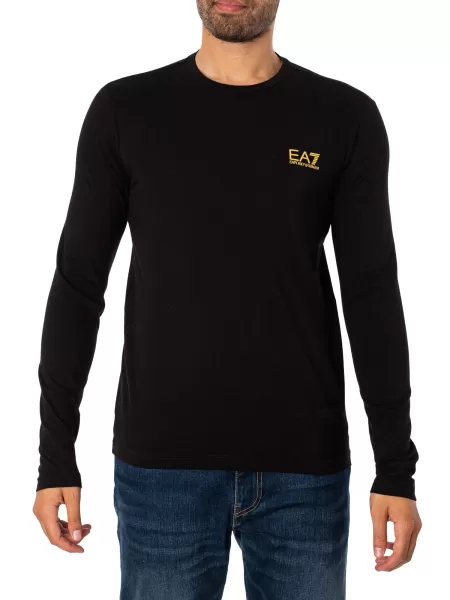 Image of Longsleeved Chest Logo T-Shirt