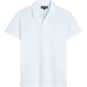 Image of Men Terry Polo Solid - Phoenix - White - Size L - Vilebrequin