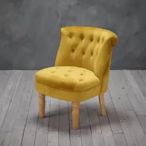 Image of Charlotte Velvet Accent Chair Mustard