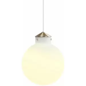 Image of Nordlux Raito 30cm Globe Pendant Ceiling Light Opal Glass, E27