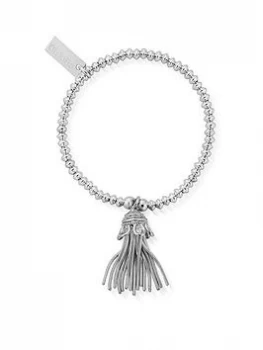 Image of ChloBo Childrens Sterling Silver Didi Tassel Bracelet - Silver