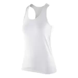 Image of Spiro Womens/Ladies Impact Softex Sleeveless Fitness Vest Top (S) (White)