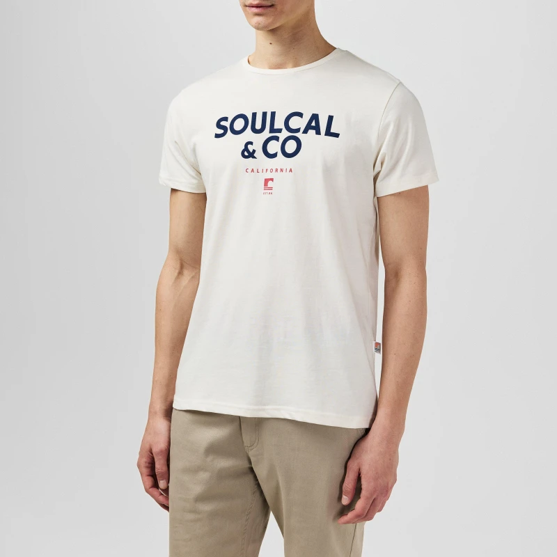 Image of SoulCal Marl T-Shirt - White White S