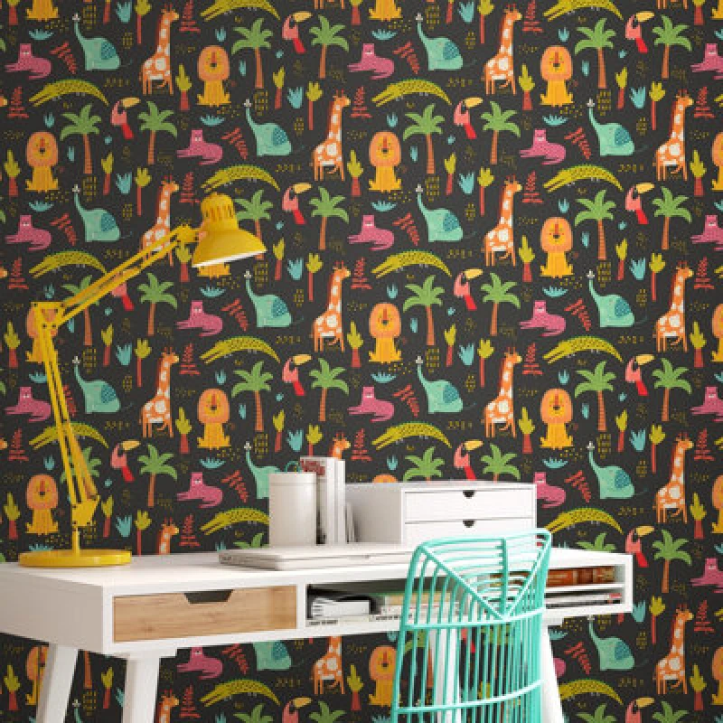 Image of Hoopla Walls Safari Boogie Rouge Twist 10M Wallpaper