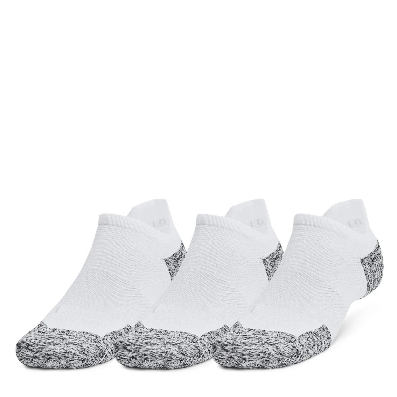 Image of Under Armour ArmourDry Run Cushion 3 Pack Adults - White White M