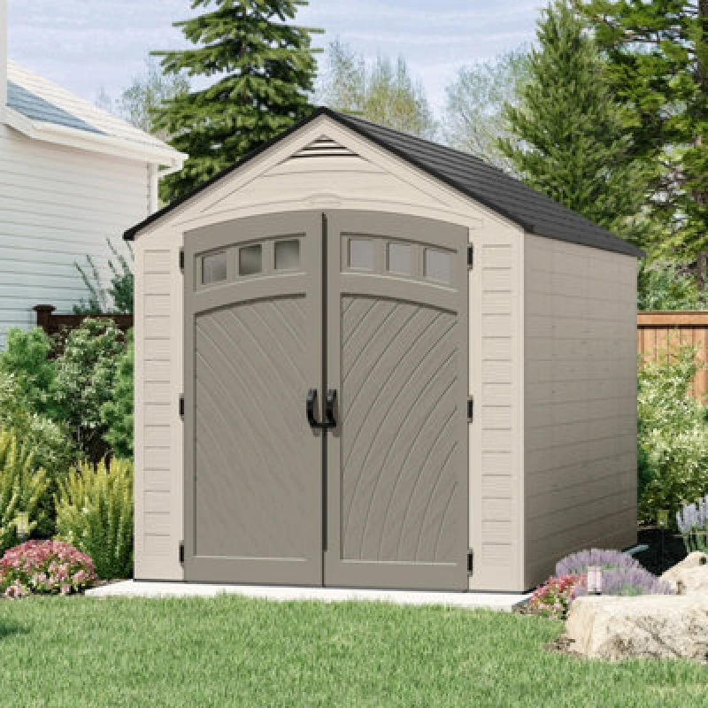 Image of Suncast Vista Shed 7x10, Cream BMS8005