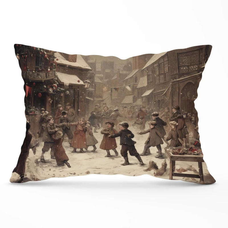 Image of Warren Reed - Designer Dancing In The Street Cushions Size: 60cm x 60cm Multicolor Unisex 60cm x 60 cm