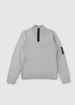 Image of Religion Mens Half Zip Knit In High Rise