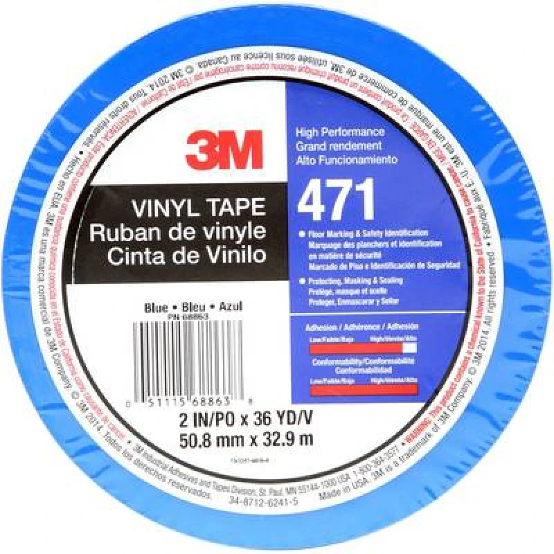 Image of 3M 3M 471BL50IW PVC tape Blue (L x W) 33 m x 50 mm 471BL50IW