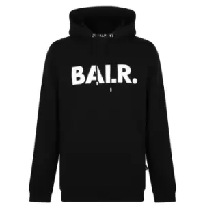 Image of BALR Logo Hooded Sweatshirt - Black