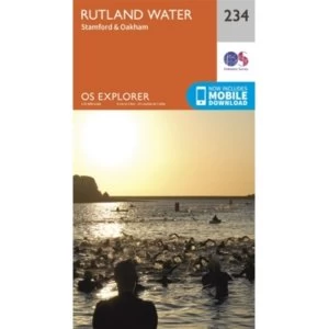 Image of Rutland Water, Stamford and Oakham by Ordnance Survey (Sheet map, folded, 2015)