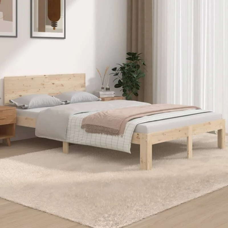 Image of VIDAXL Bed Frame without Mattress 120x190cm Small Double vidaXL 8720286879511