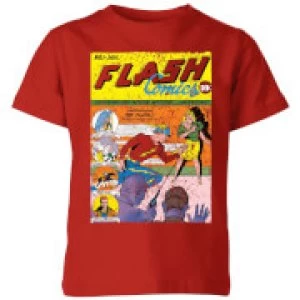 Image of Justice League The Flash Issue One Kids T-Shirt - Red - 5-6 Years
