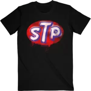 Image of Stone Temple Pilots - Red Logo Unisex XX-Large T-Shirt - Black