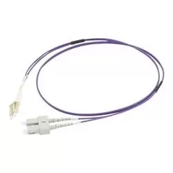 Image of C2G 2m LC/SC OM4 LSZH Fibre Patch - Violet